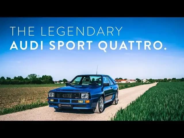 Homologation special: the legendary Audi Sport Quattro