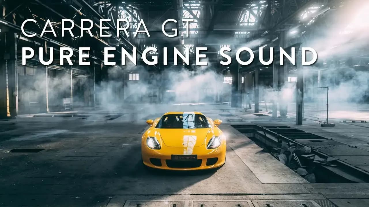 Porsche Carrera GT: engine sound only